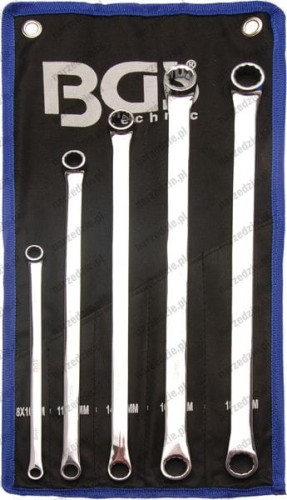 B.1187 Klucze oczkowe proste, długie 8-19 mm, 5 szt.