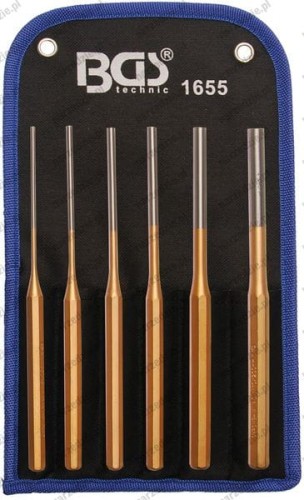 B.1655 Wybijaki cylindryczne 2.5-8 mm, 6 cz.