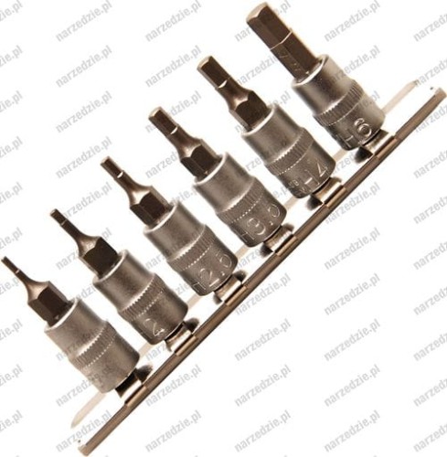 B.5151 Nasadki imbus 1.5-6 mm, 1/4", 6 szt.