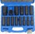 B.5207 Nasadki udarowe długie 1/2", 10-32 mm, 14 szt., 6-kątne