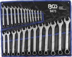 B.9473 Klucze płasko oczkowe 1/4"-1.1/4", 25 szt.