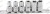 B.9588 Nasadki Torx Plus EPL 6-12 mm, 1/4", 6 szt.