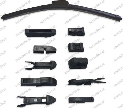 Wycieraczka 17", 10 adapterów
