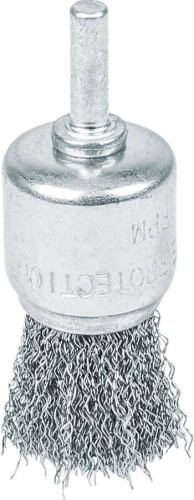 Szczotka druciana czołowa, 30 mm, stal