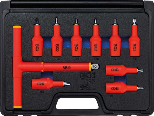 10 Narzędzi izolowanych 1000V 1/2", Torx