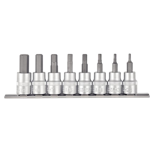 Zestaw nasadek z końcówkami imbusowymi 3/8" 2,5–10 mm (8 szt.)