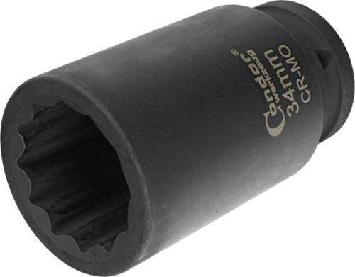 Nasadka  3/4" udarowa 34 mm, 12-kątna, długa
