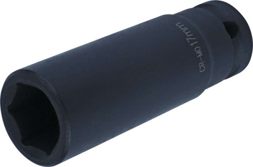 Nasadka 1/2". udarowa 17 mm, 6-kątna, długa