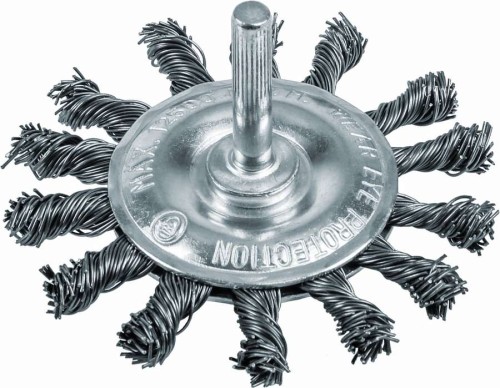 Szczotka druciana boczna, 75 mm, stal