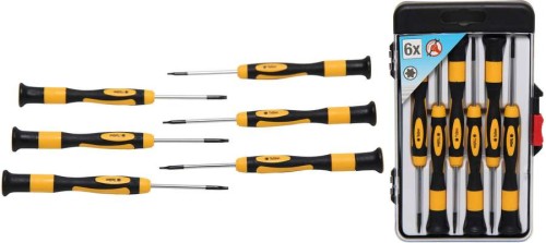 Wkrętaki precyzyjne Torx, 6 szt.