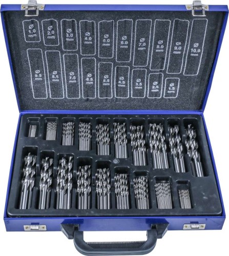Wiertła HSS, 1-10 mm, 170 szt.