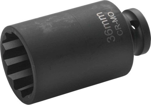 Nasadka  1/2" udarowa 36 mm, 12-kątna, długa