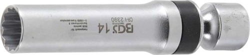 Nasadka do świec 14 mm, 3/8", 100 mm, 12-kąt, zacisk sprężynowy, BMW