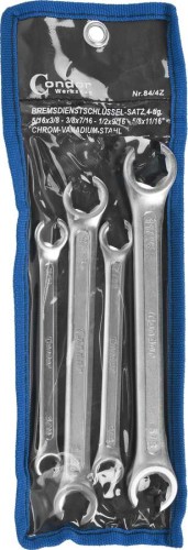 Klucze oczkowe otwarte 5/16"-11/16", 4 szt.