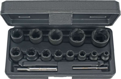 Nasadki wykrętaki 6-27 mm, 15 szt.