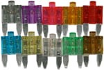 BEZPIECZNIKI MINI - LED  20 A (żółty)