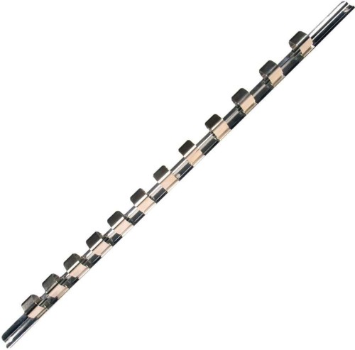 Szyna stalowa do nasadek 3/4", 12 spinek
