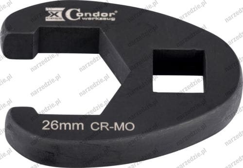 C.38-12-26 Nasadka otwarta boczna, 1/2", 26 mm, CrMo