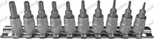 C.1004-2 Nasadki Torx z otworem T7-T40, 10 szt.