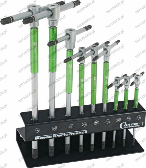 C.2019 Klucze Torx T10-T50 typu T, 9 szt.