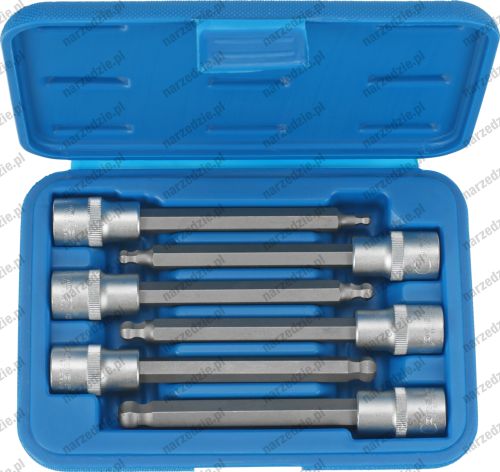 C.5055 Nasadki imbus z kulką 5-12 mm, 1/2", 6 szt.