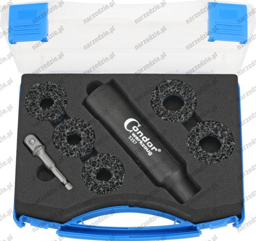 C.5357 Przyrząd do czyszczenia piast kół, 7 cz.