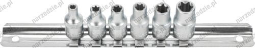 C.22401 Nasadki Torx E4-E10, 6 szt.