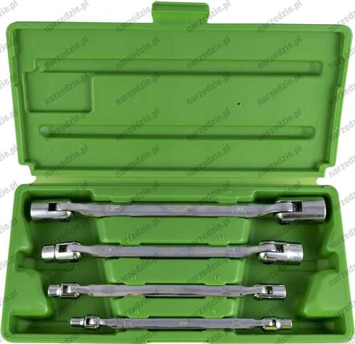 D.50622 Klucze nasadowe przegubowe E6-E24 mm, 6 szt.