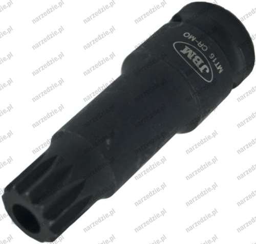 D.52810 Nasadka udarowa 1/2", wielowpust z otworem M16 x 75 mm