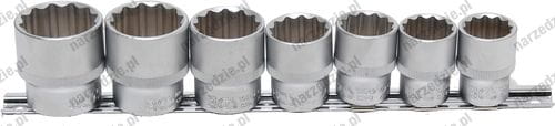 B.9109 Nasadki 12-kątne, 1/2", 20-32 mm, 7 szt.